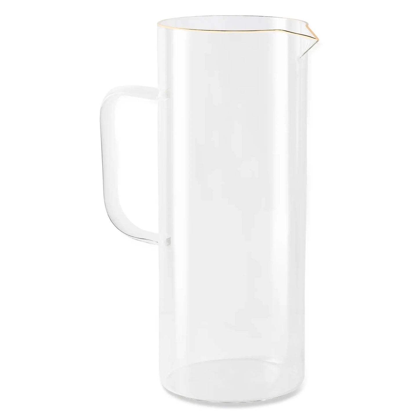 5-Piece Gold Rim Pitcher and 9Oz Drinking Glass Set