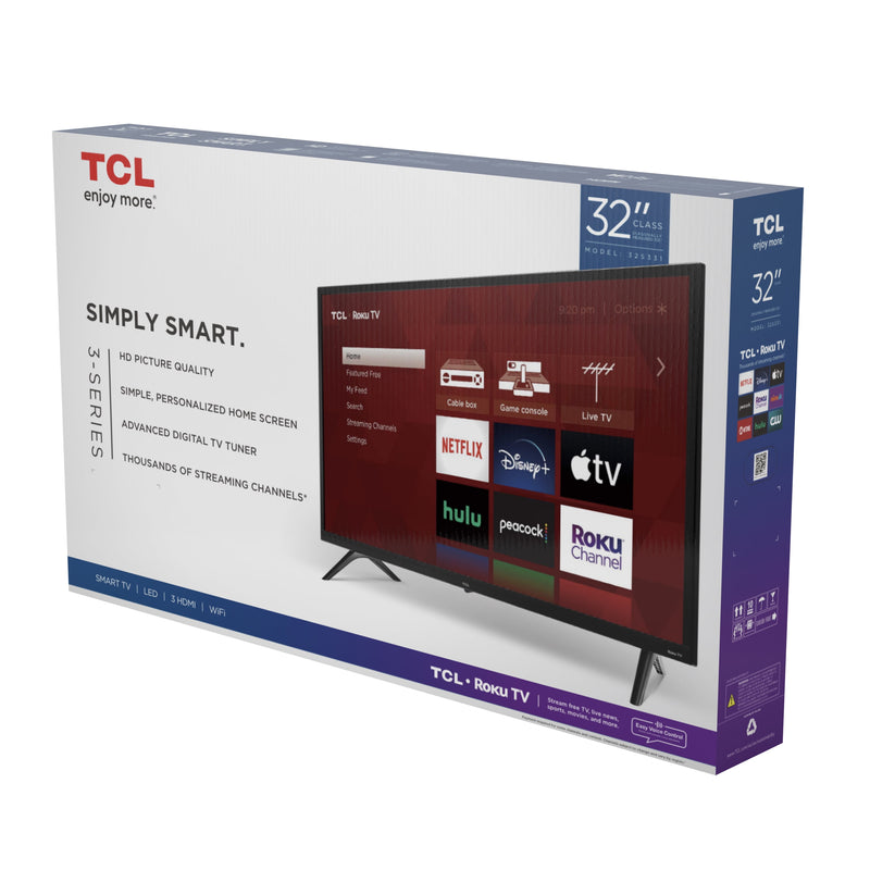 Experience Entertainment Like Never Before with the 32” Class S3 (32S331) 720P HD LED Smart TV Featuring Roku TV