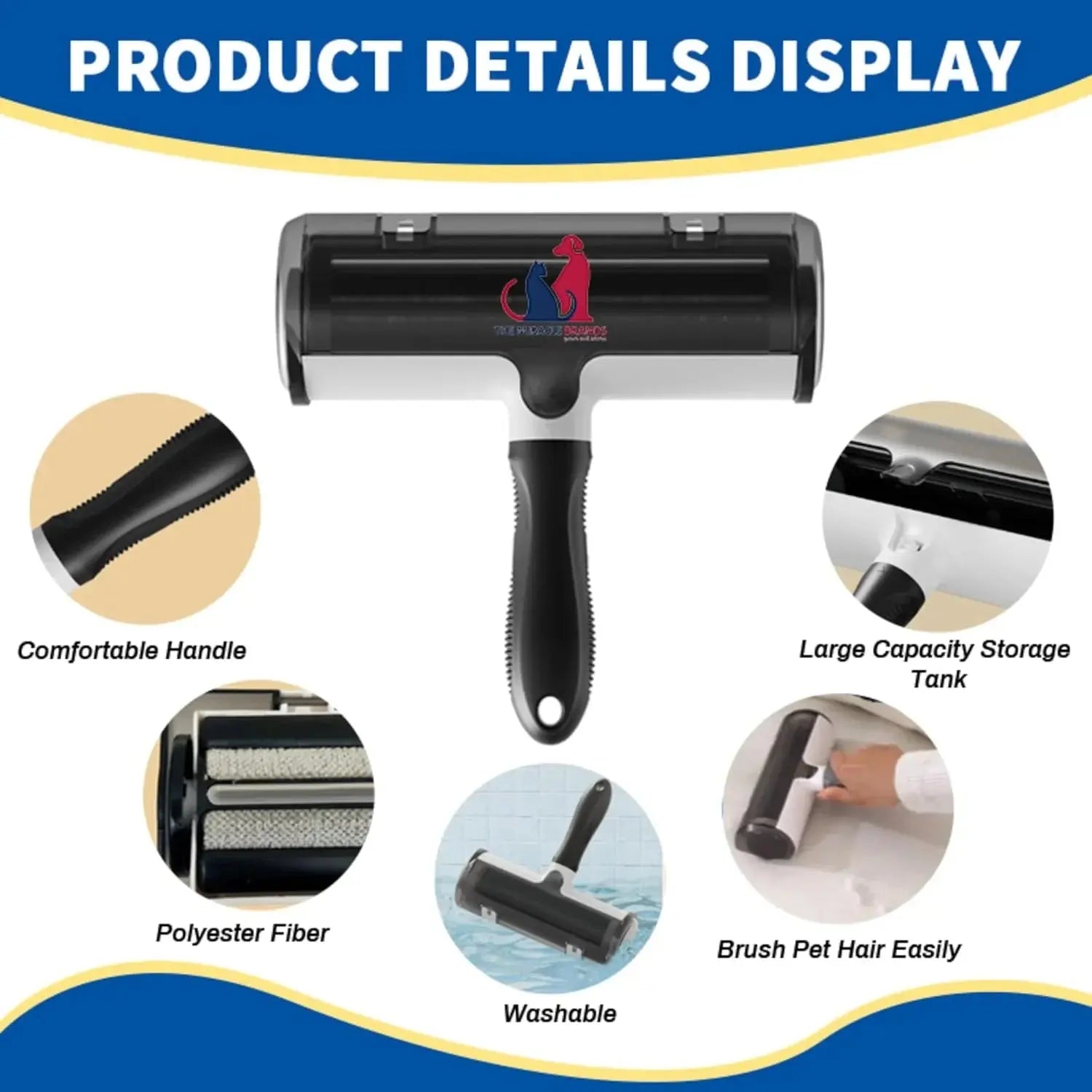 The Miracle Brands Pet Hair & Lint Remover – Reusable Self-Cleaning Roller Brush themiraclebrands.com