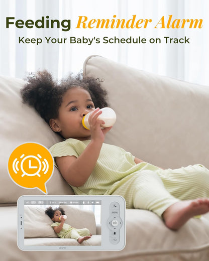 Advanced Baby Monitor with Dual Cameras, 2K Video, Cry & Motion Detection, and Smart Features - Your Ultimate Baby Care Companion