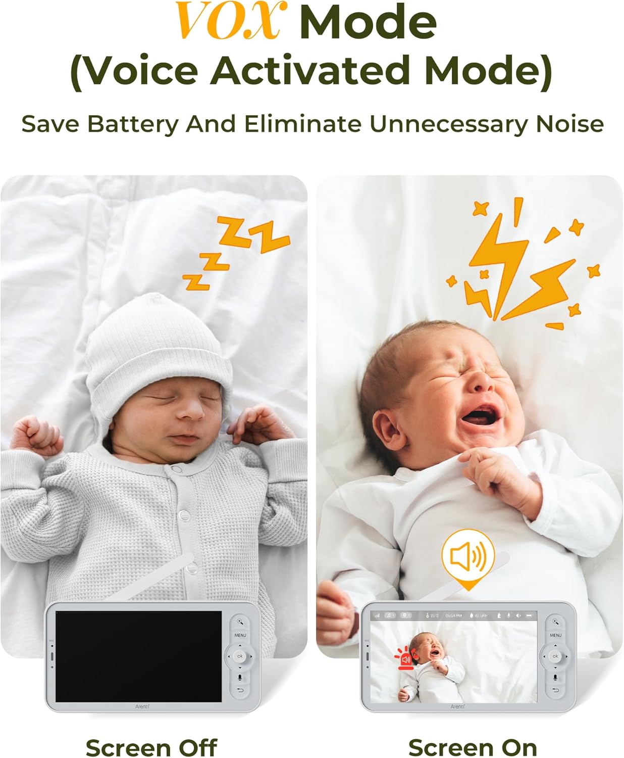 Advanced Baby Monitor with Dual Cameras, 2K Video, Cry & Motion Detection, and Smart Features - Your Ultimate Baby Care Companion