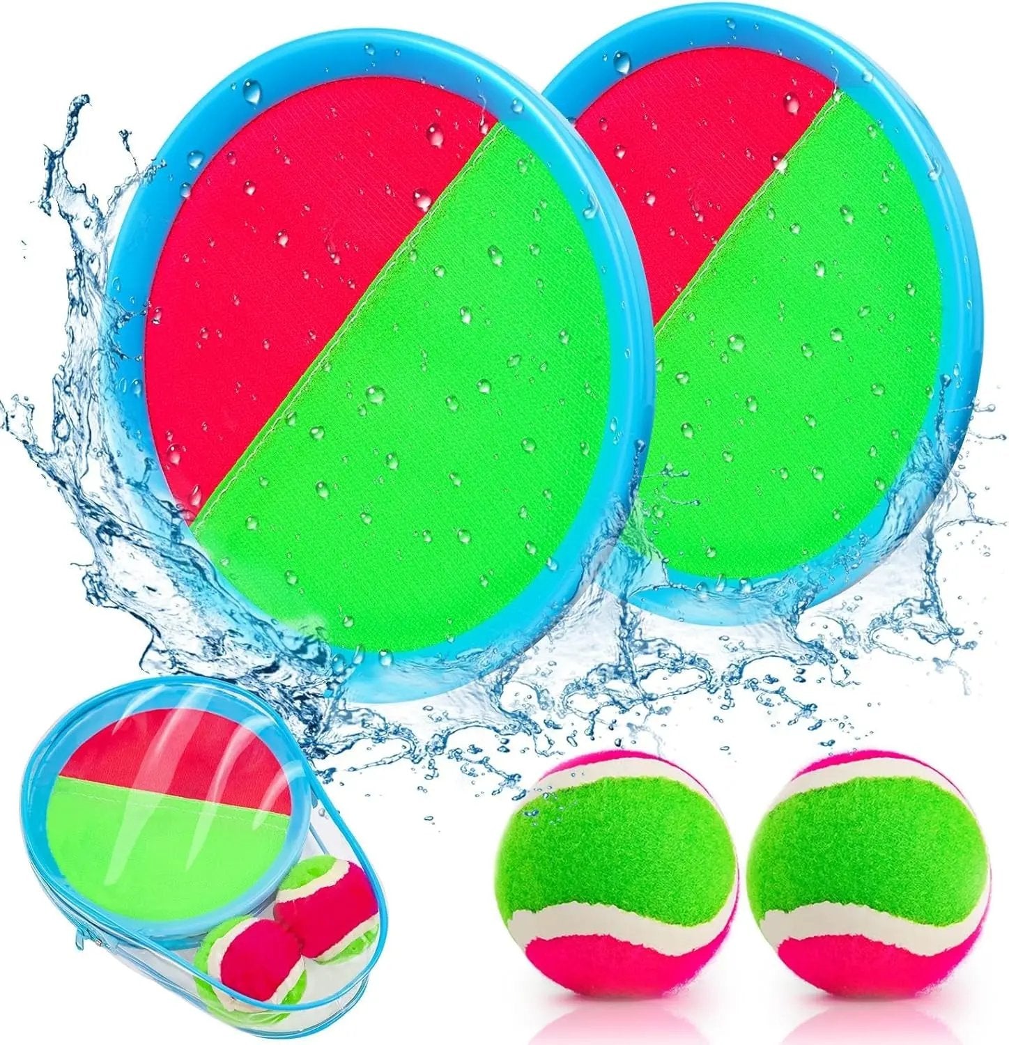 Toss and Catch Ball Set Beach Pool Toys for Kids Toddler Classic Outdoor Yard Camping Games Toys for 3 4 5 6 7 8 Year Old Boys Girls Birthday Gift