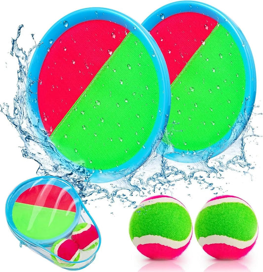 Toss and Catch Ball Set Beach Pool Toys for Kids Toddler Classic Outdoor Yard Camping Games Toys for 3 4 5 6 7 8 Year Old Boys Girls Birthday Gift