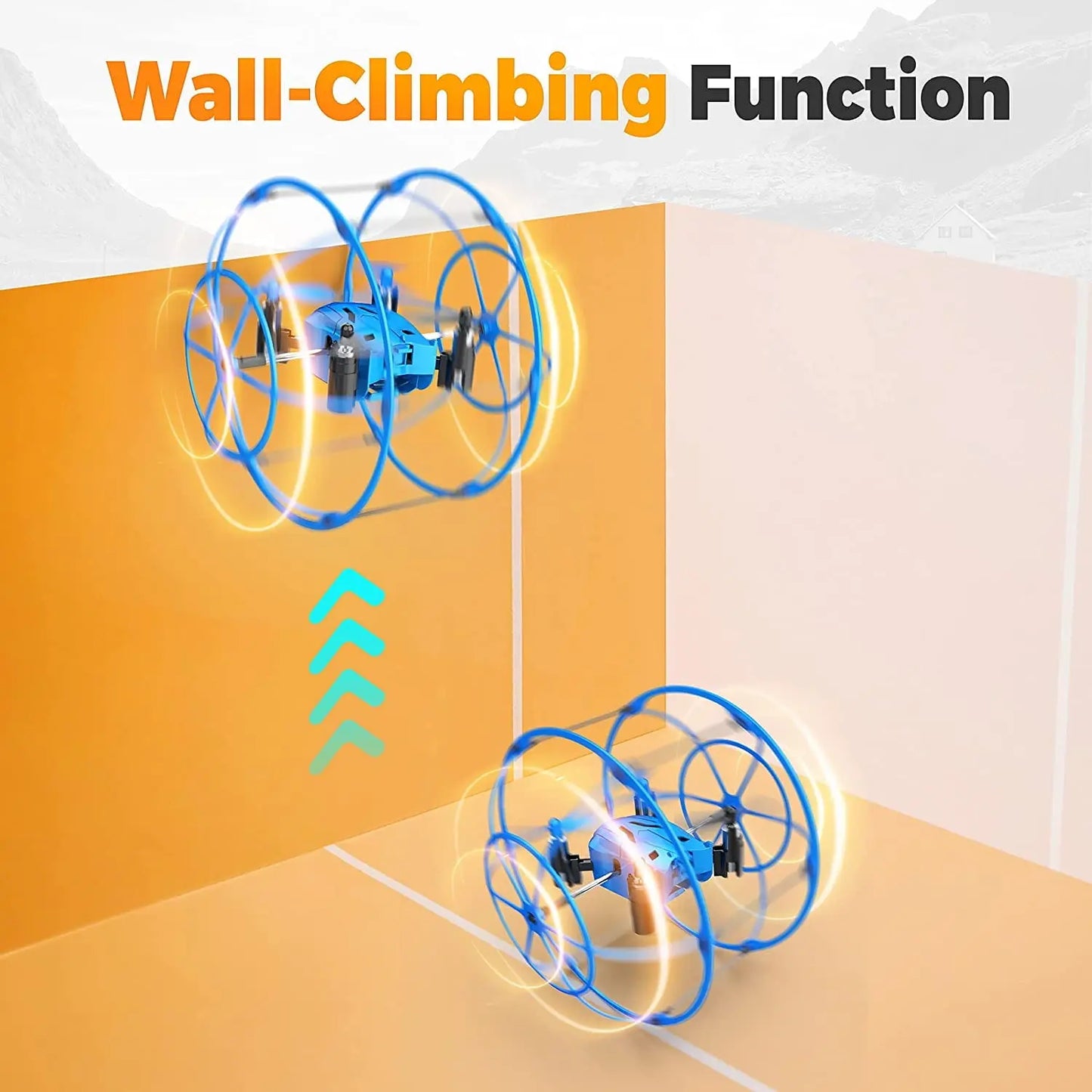 Mini Drone for Beginners with 360° Flips, LED Lights &amp; 2 Batteries, Indoor &amp; Outdoor Flying Toy for Boys and Girls