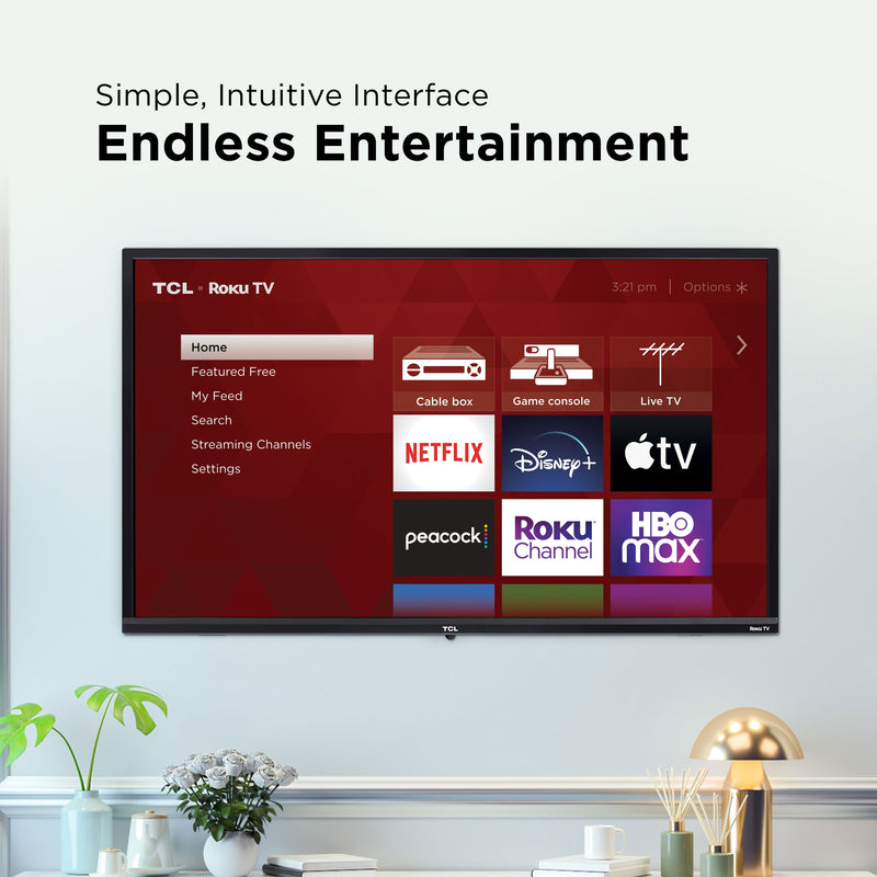 Experience Entertainment Like Never Before with the 32” Class S3 (32S331) 720P HD LED Smart TV Featuring Roku TV
