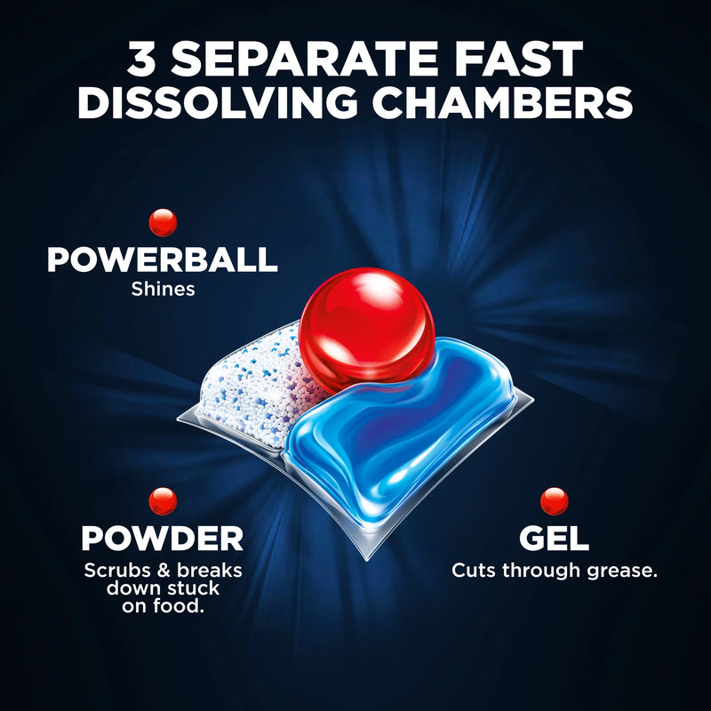 Quantum Dishwasher Pods, No Pre-Rinse Dishwasher Detergent Tabs Soap, Advanced Clean, 21 Count