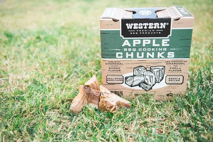 Premium BBQ Apple BBQ Cooking Chunks, 500 Cubic Inch