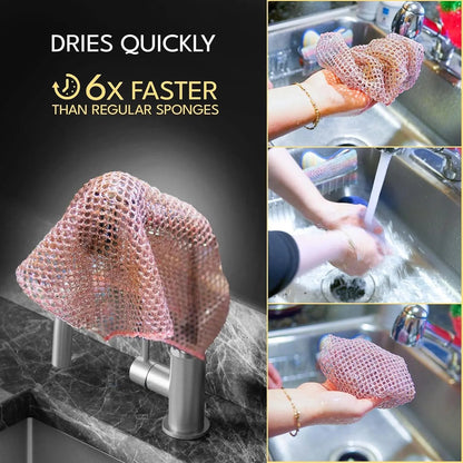 Transform Your Cleaning Game! 🧽✨ Heavy Duty Non-Scratch Dish Scrubbers - Odorless & Long Lasting! Perfect for Kitchen, Floors, & Bathrooms! Made in Korea (24 Pcs) #CleaningEssentials #EcoFriendly