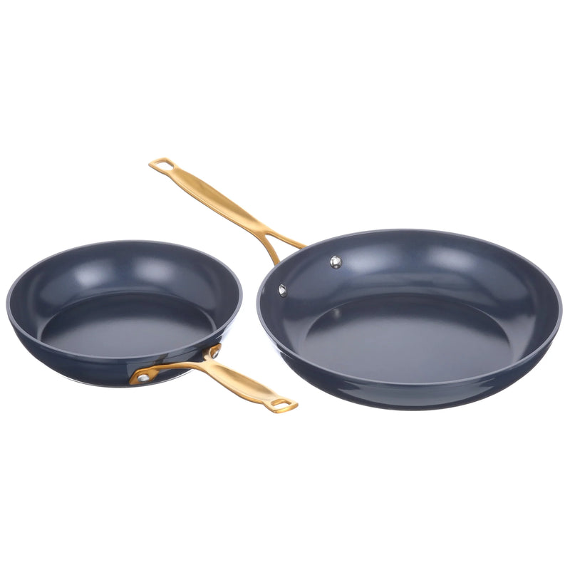 12-Piece Non-Stick Cookware Set, Signature Collection Pots and Pans Set - Blue