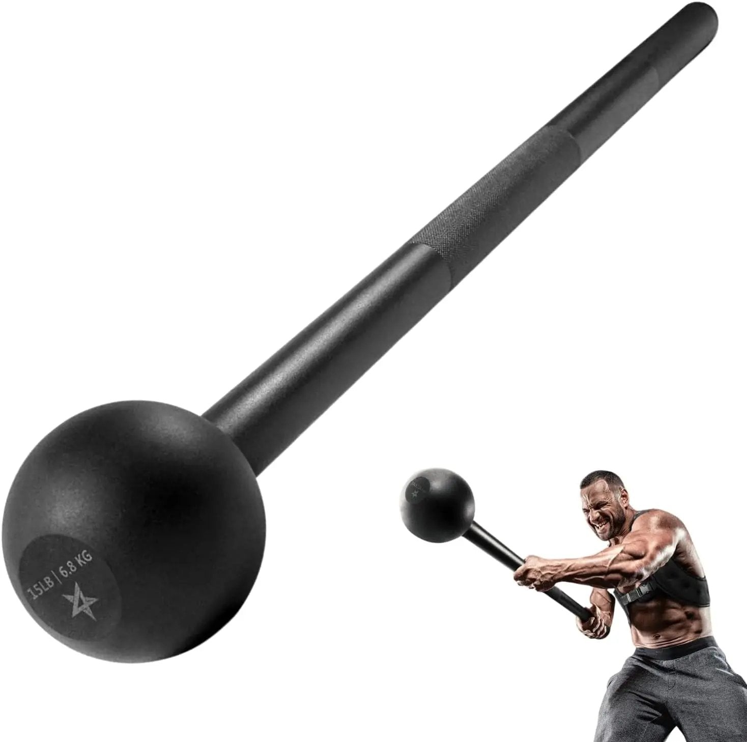 Unleash Your Strength with Our Steel Mace Bell - Perfect for Full Body Workouts, Rehabilitation & Stretching! Available in 5 to 30 lbs for Everyone! 💪✨