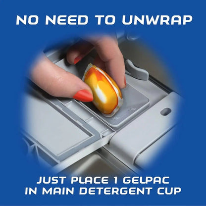Finish All in 1 Gelpacs, 32ct, Orange, Dishwasher Detergent Tablets