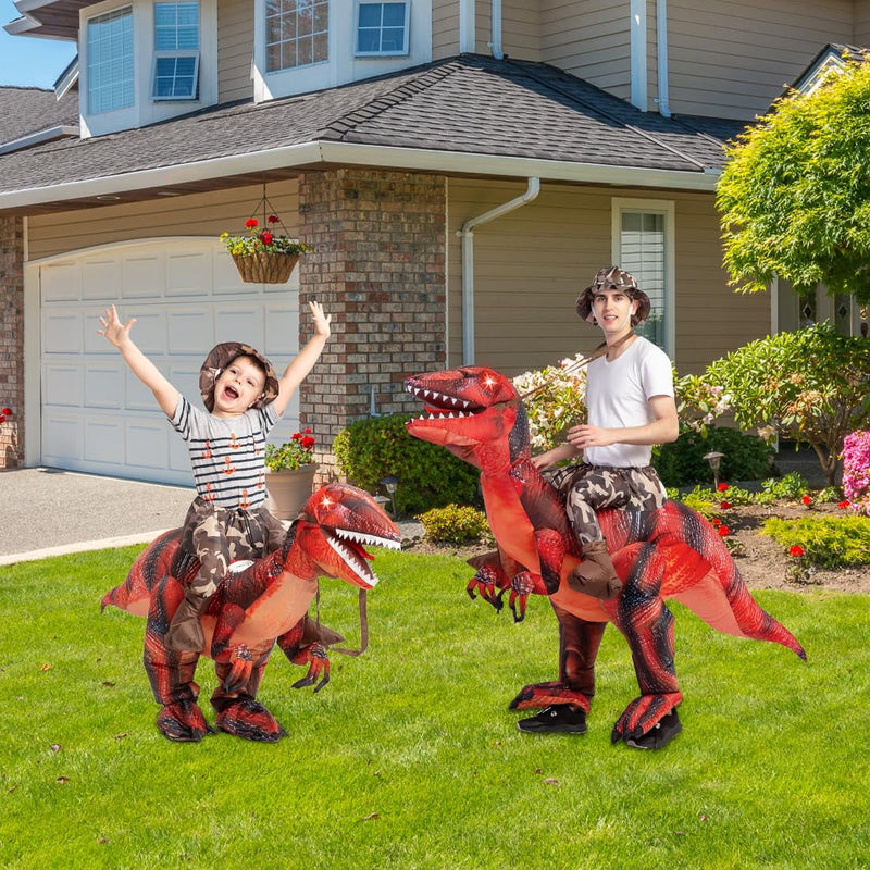 Get Ready to ROAR! 🦖 48" Inflatable Dinosaur Costume for Kids - Perfect for Halloween Fun & Epic Cosplay! 🎉