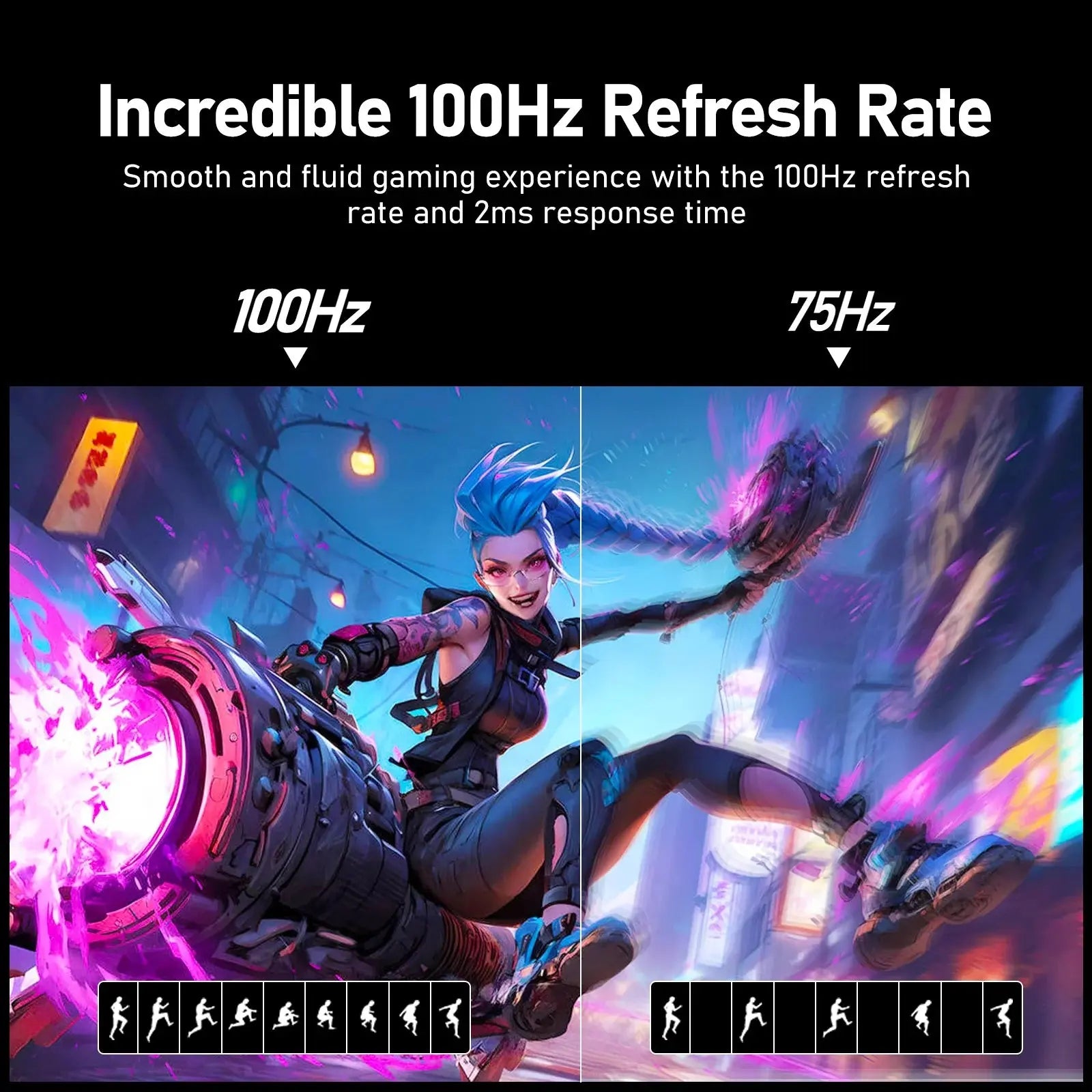 27-Inch Curved Gaming Monitor with 100Hz Refresh Rate and Built-In Speakers - FHD 1080P, Frameless Design in Elegant White