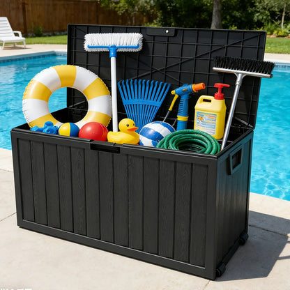 75 Gallon Heavy-Duty Waterproof Outdoor Storage Box