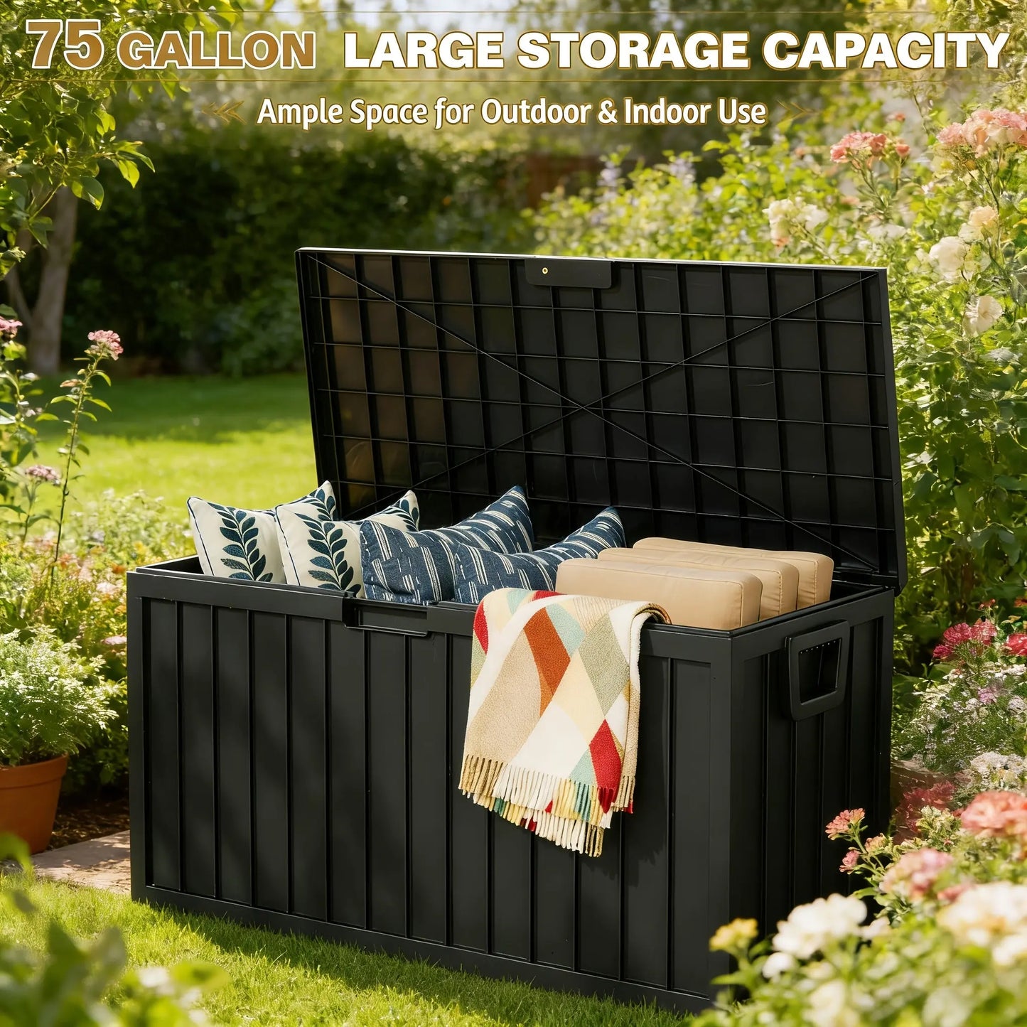 75 Gallon Large Deck Box