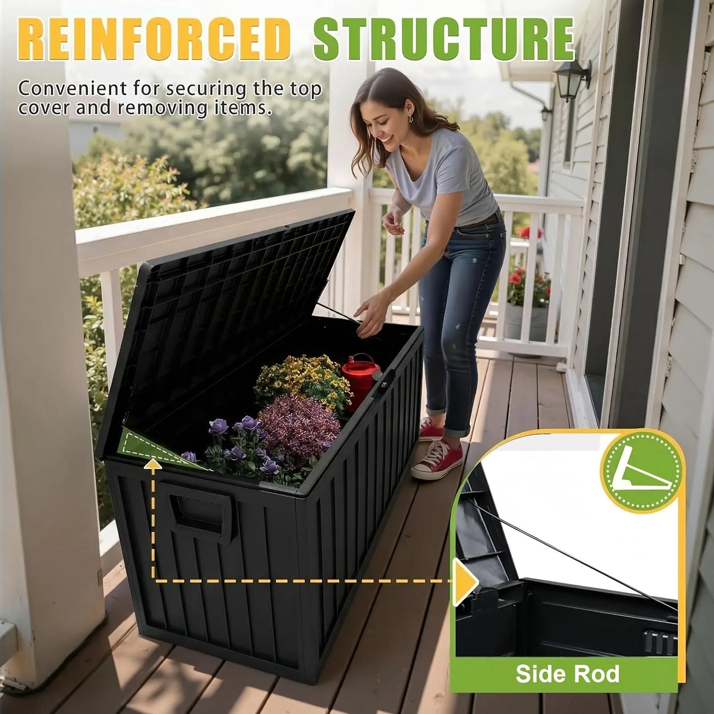75 Gallon Large Deck Box