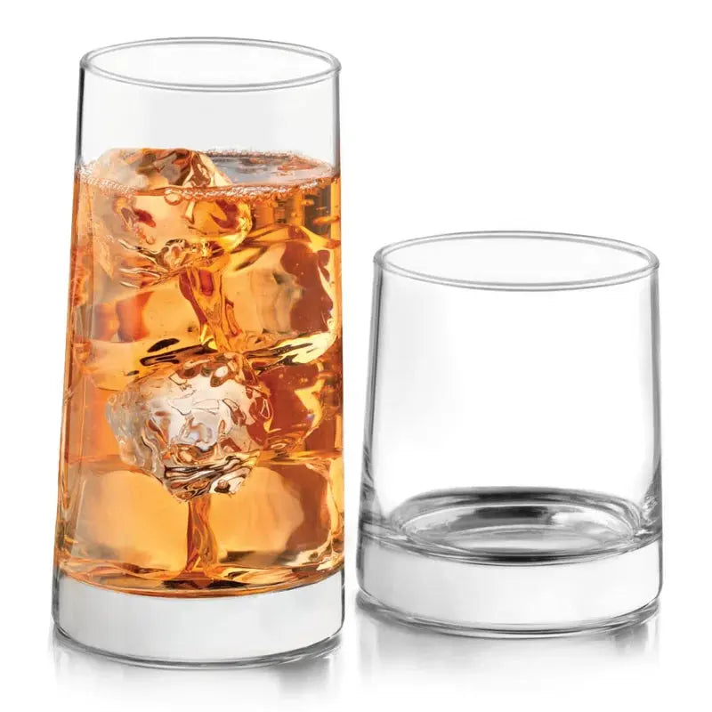 Sip Happens: The Cabos 16-Piece Tumbler and Rocks Glass Set for Your Everyday Cheers!