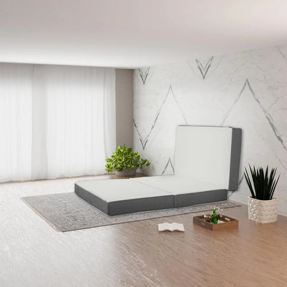 Gel Memory Foam Mattress, Cot Pad, Guest Bed, Portable Floor Mattress, Breathable Mesh Sides with Ultra Soft, Removable and Washable Cover