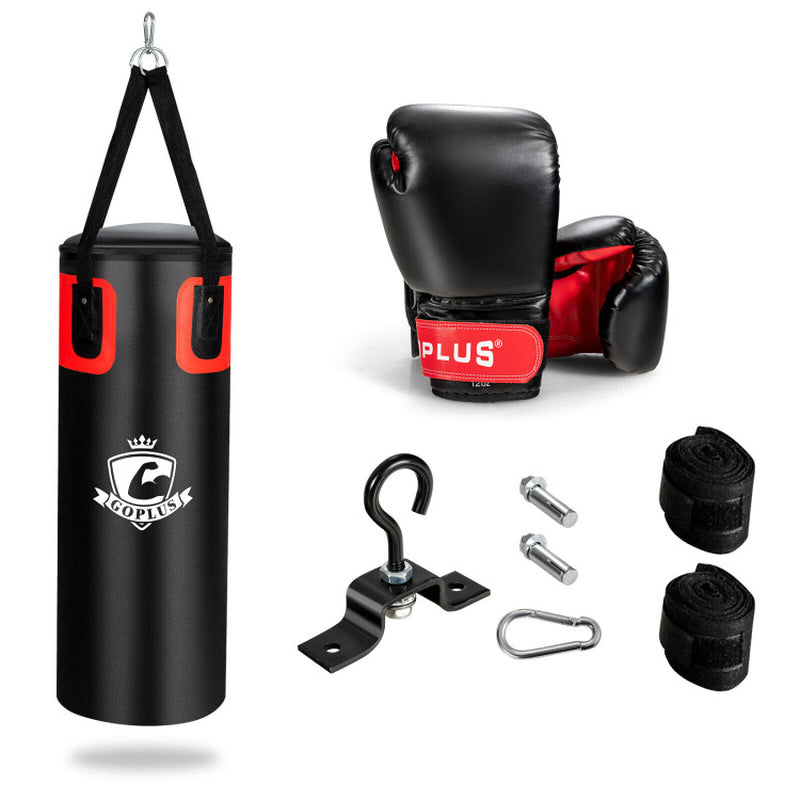 Ultimate 56/63Lbs Filled Punching Bag Set with Premium Boxing Gloves - Perfect for Home Fitness!