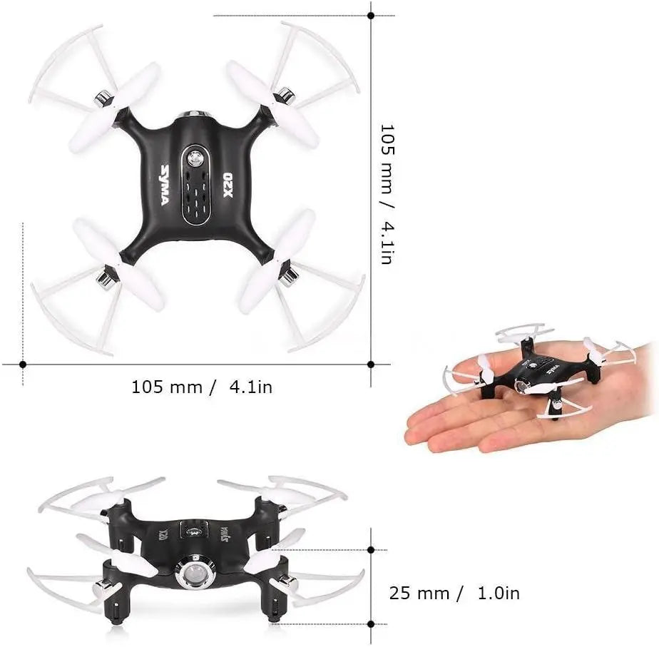 X20 Mini Drone for Kids and Beginners RC Nano Quadcopter with Auto Hovering 3D Flip(Black)