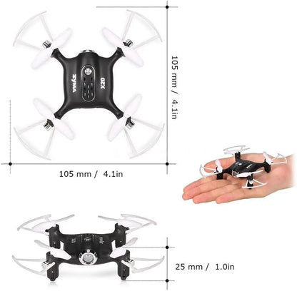 X20 Mini Drone for Kids and Beginners RC Nano Quadcopter with Auto Hovering 3D Flip(Black)