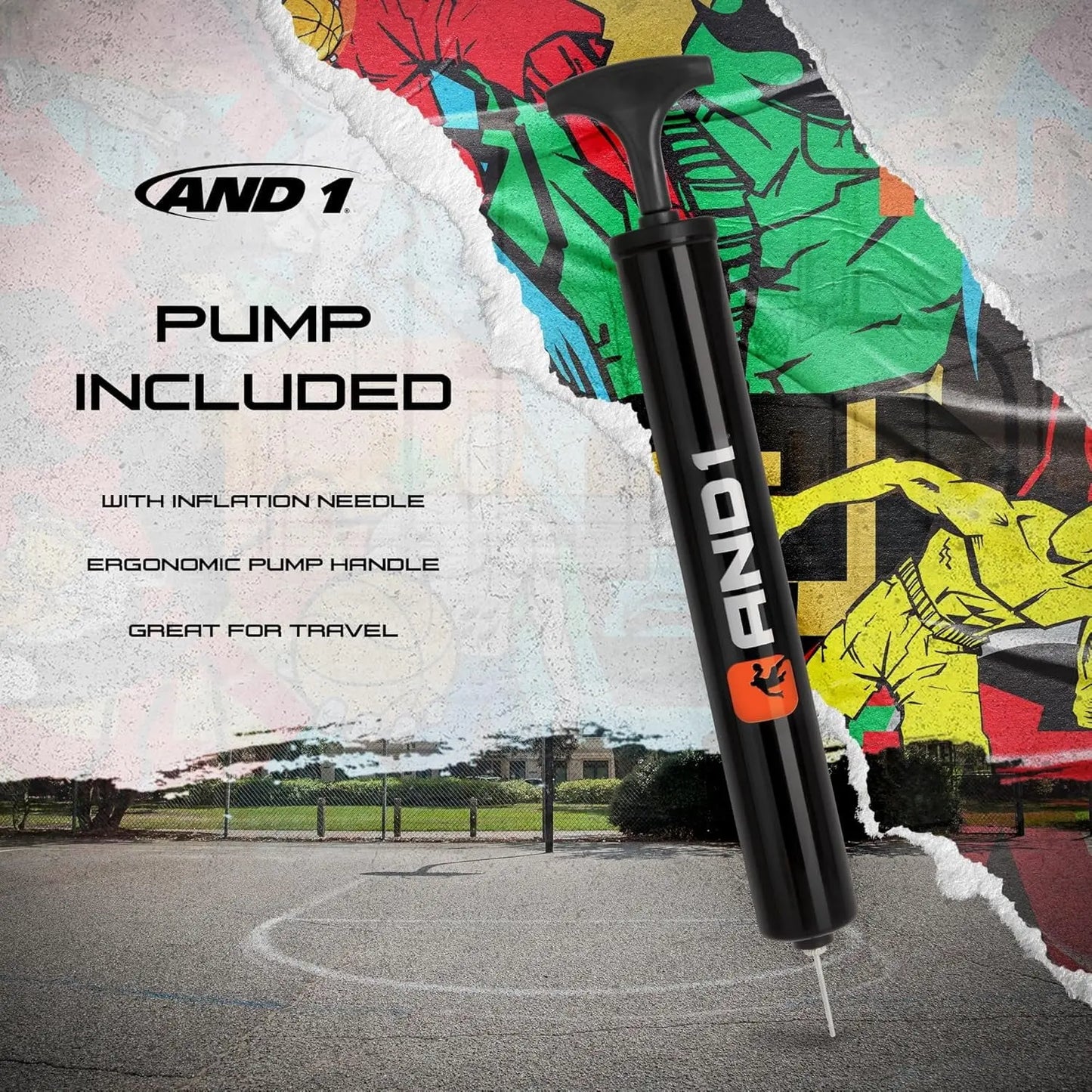 Fantom Graffiti Basketball: Official Regulation Size 7 (29.5") Rubber Basketball