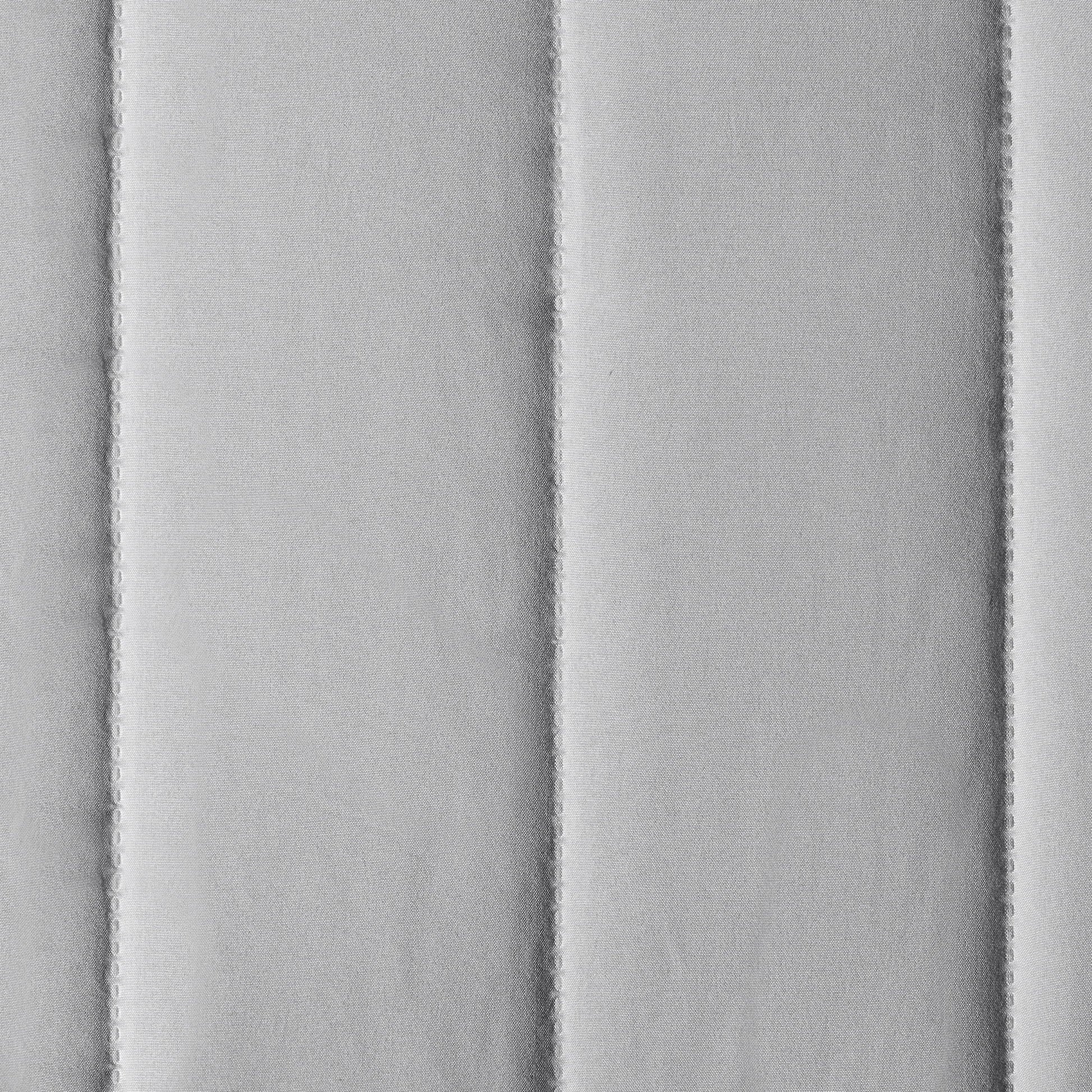 Solid Textured Corduroy Striped Quilt, White, Full/Queen, All Ages