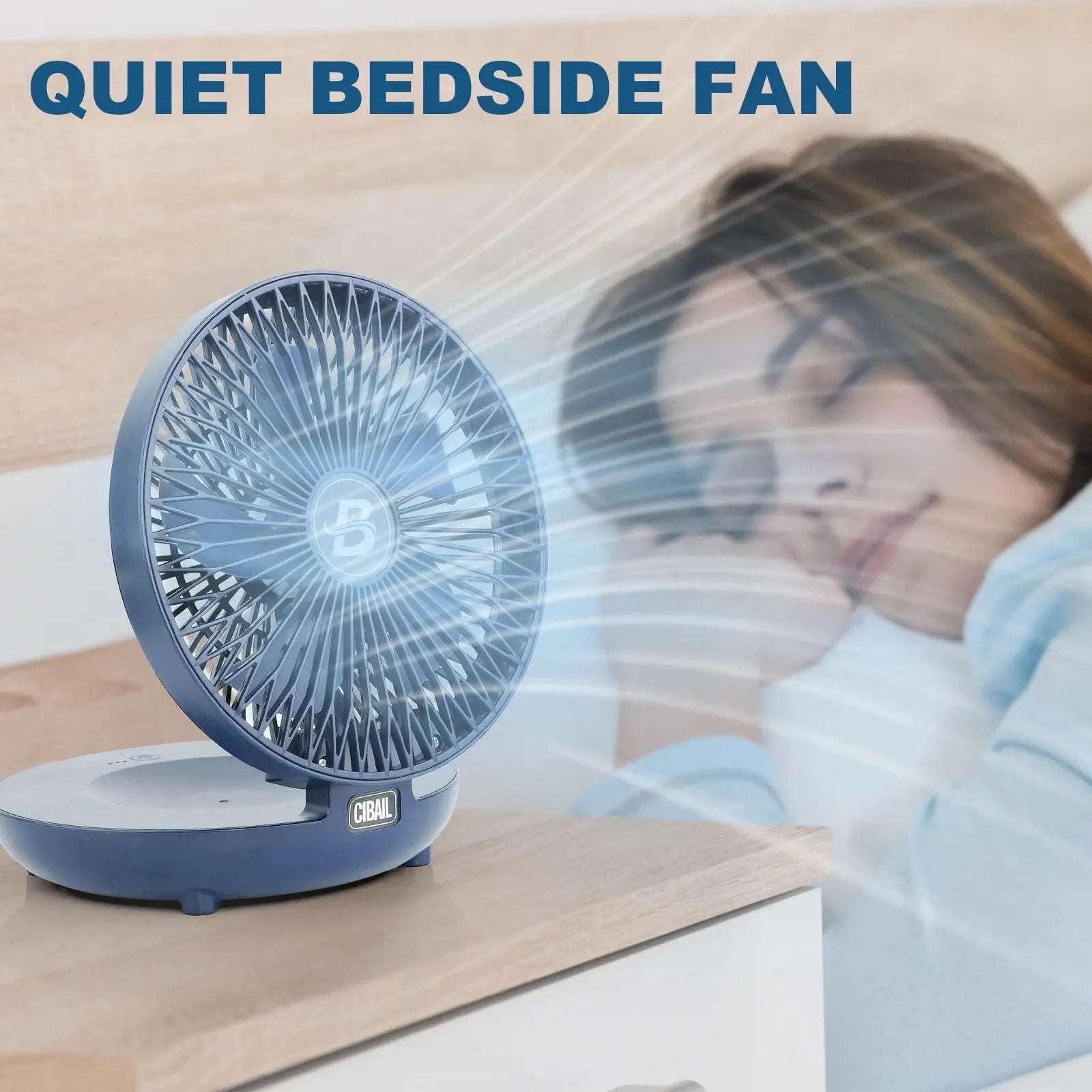 Stay cool anywhere with our Rechargeable 3-Speed Table Fan! 🌬️💙 Perfect for your bedroom, home office, or on-the-go – and it even folds for easy storage! #CoolBreeze #QuietFan #PortableComfort