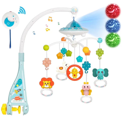 Sweet Dreams for Your Little One: Musical Baby Mobile with Lights & Portable Fun! 🌙🎶✨