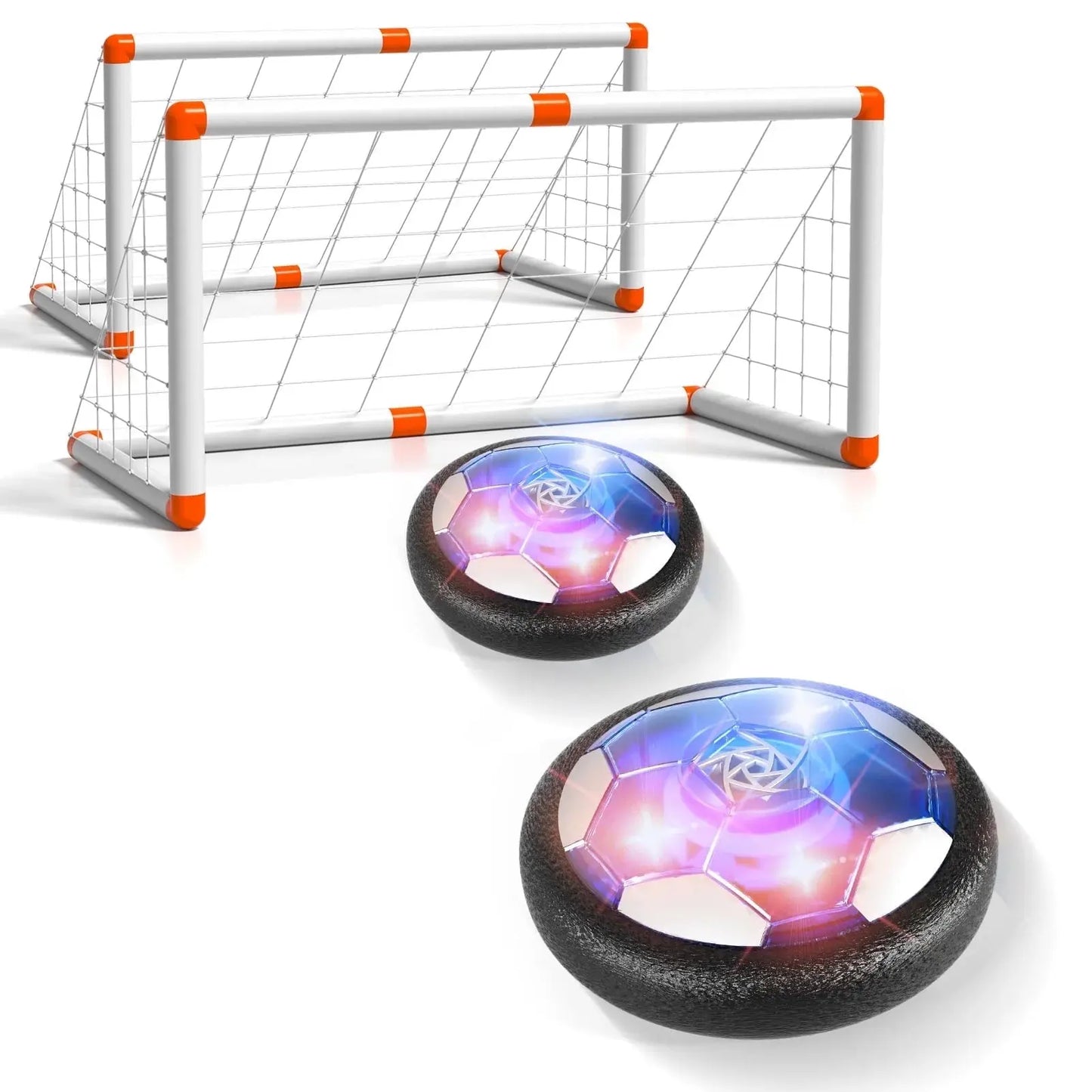 Hover Soccer Ball Toys Sets for Kids Boys with 2 Goals & 2 Ball, Indoor Outdoor Soccer Ball Toys for Kids Boys 3-8, Ball Toys Gifts for 3-8 Year Old Boys