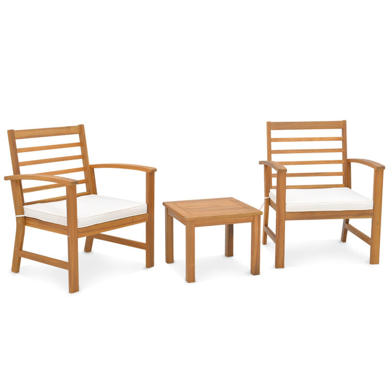 3-Piece Outdoor Lounge Set with Cushions So Soft, You’ll Forget You’re Not on a Cloud!