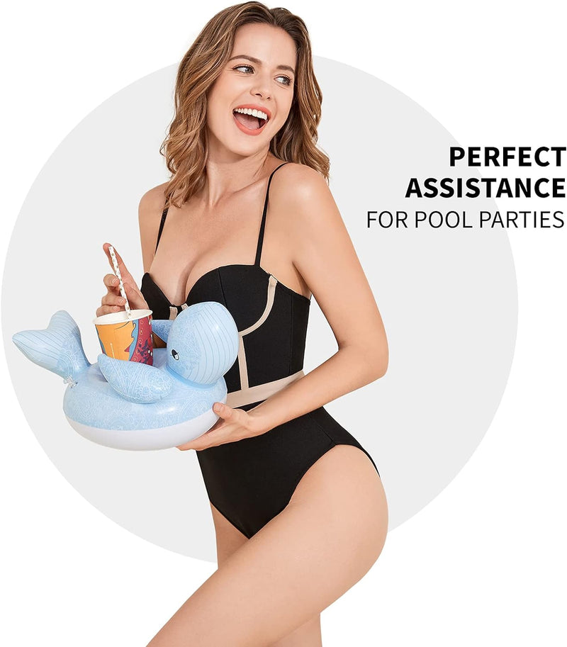 Inflatable Drink Holder 12 Pack,Pool Drink Holder Floats for Parties and Kids Water Fun Toys,Drink Floats for Pool