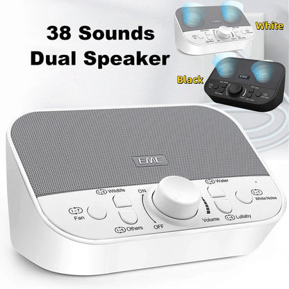 Drift Off to Dreamland: White Noise Machine with 38 Soothing Sounds & Timer for Ultimate Relaxation at Home, Work, or On-the-Go!