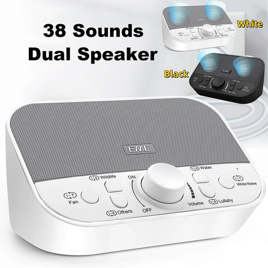 Drift Off to Dreamland: White Noise Machine with 38 Soothing Sounds & Timer for Ultimate Relaxation at Home, Work, or On-the-Go!