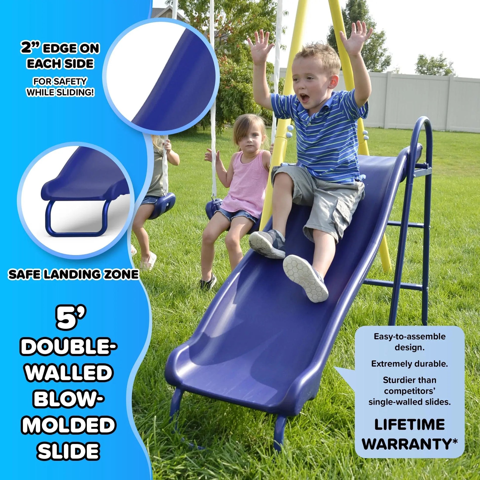 Swinging into Fun: The Ultimate Metal Playground for Tiny Tarzans with a Lifetime Slide Warranty and Bonus Anchors to Keep the Wild Ones Grounded!