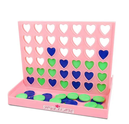Heart Shaped Connect 4 Board Game – Two Player Strategy Game for Kids