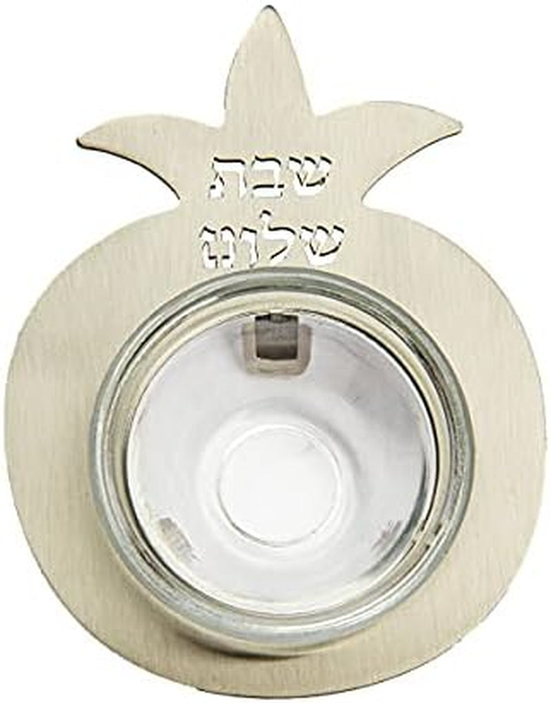 Elevate Your Shabbat and Rosh Hashanah with the Yair Glass Honey Bowl & Stunning Pomegranate Stand! 🍯✨