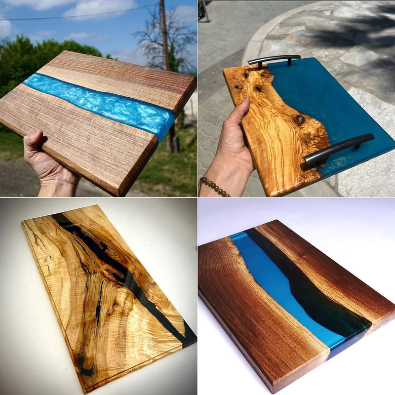 Epoxy Mold with Divider Adjustable-15.7X7.9X2.3 in No-Seal Large Resin Mold Integrated Clamping System - Perfect for Beginners & Experienced Artists Alike-Ideal for Creative Resin Art Projects