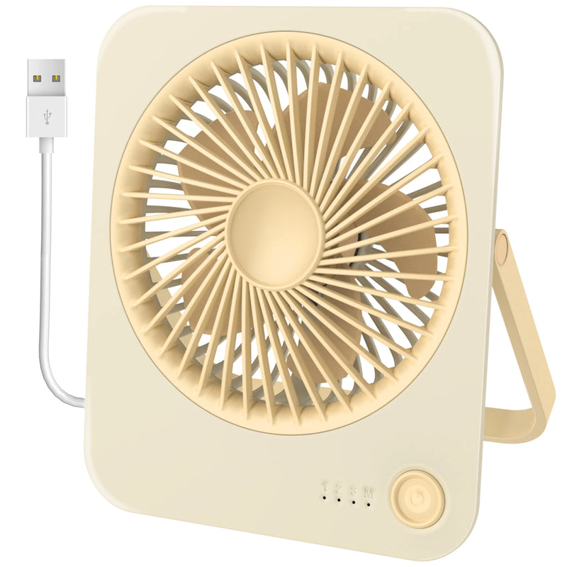 Stay cool anywhere with our 4-Speed Ultra-Thin Rechargeable Desk Fan! 🌬️💨 #PortableComfort #StayCool