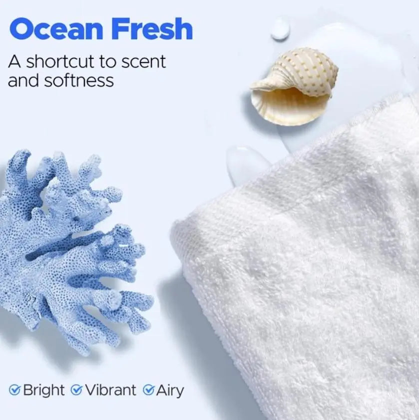 aphouse Laundry Scent Booster Beads, Long Lasting Freshness, Ocean Fresh Scent, 2 in i Freshness & Softness, For Clothes & All Washing Machines, 24 oz, New Our3Designs