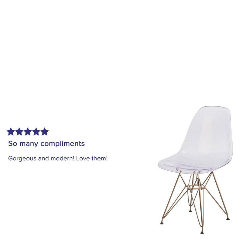 Clear Accent Chair