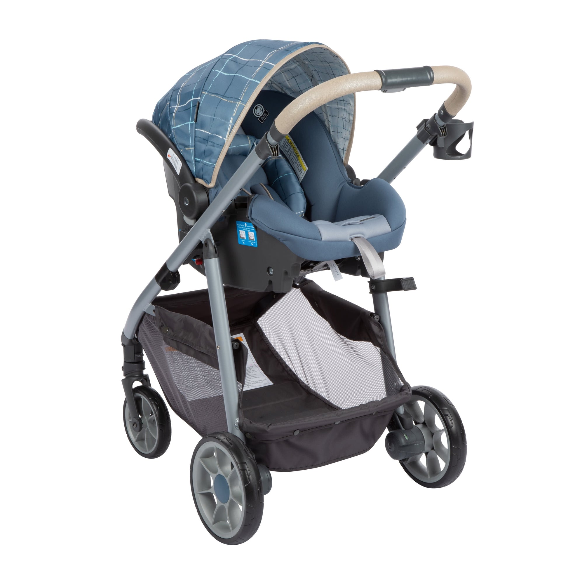 Ultimate 6-In-1 Travel System for Infants & Toddlers - Stylish Plaid Design 🌟 Unisex & Versatile! 👶🚗 #ParentingMadeEasy #TravelInStyle