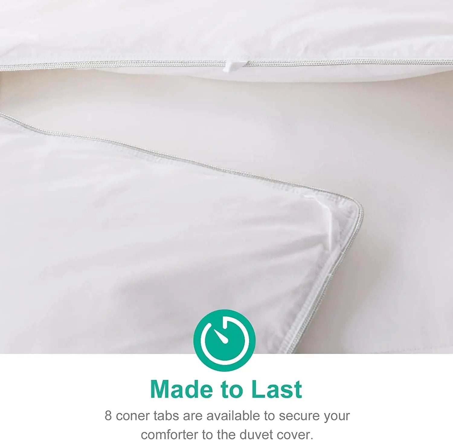 Ultra-Soft Luxury King Size Down Feather Comforter - Ultra-Plush Winter Duvet Insert (106x90, White) for Maximum Warmth and Comfort