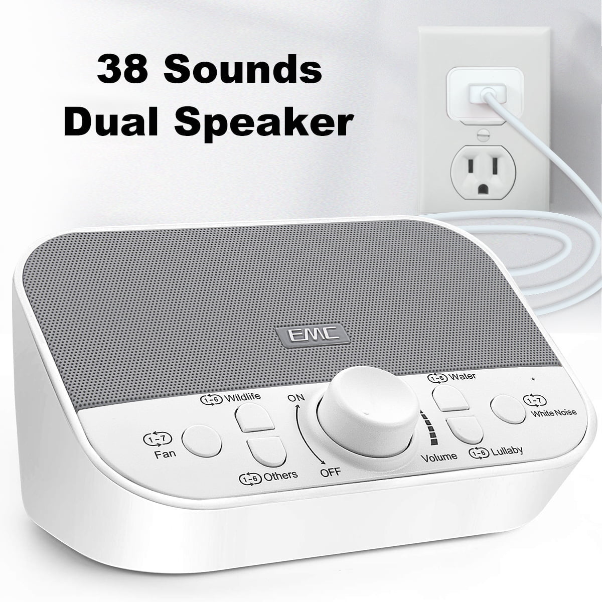 Drift Off to Dreamland: White Noise Machine with 38 Soothing Sounds & Timer for Ultimate Relaxation at Home, Work, or On-the-Go!