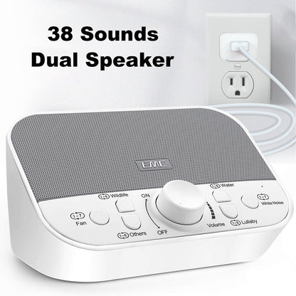 Drift Off to Dreamland: White Noise Machine with 38 Soothing Sounds & Timer for Ultimate Relaxation at Home, Work, or On-the-Go!