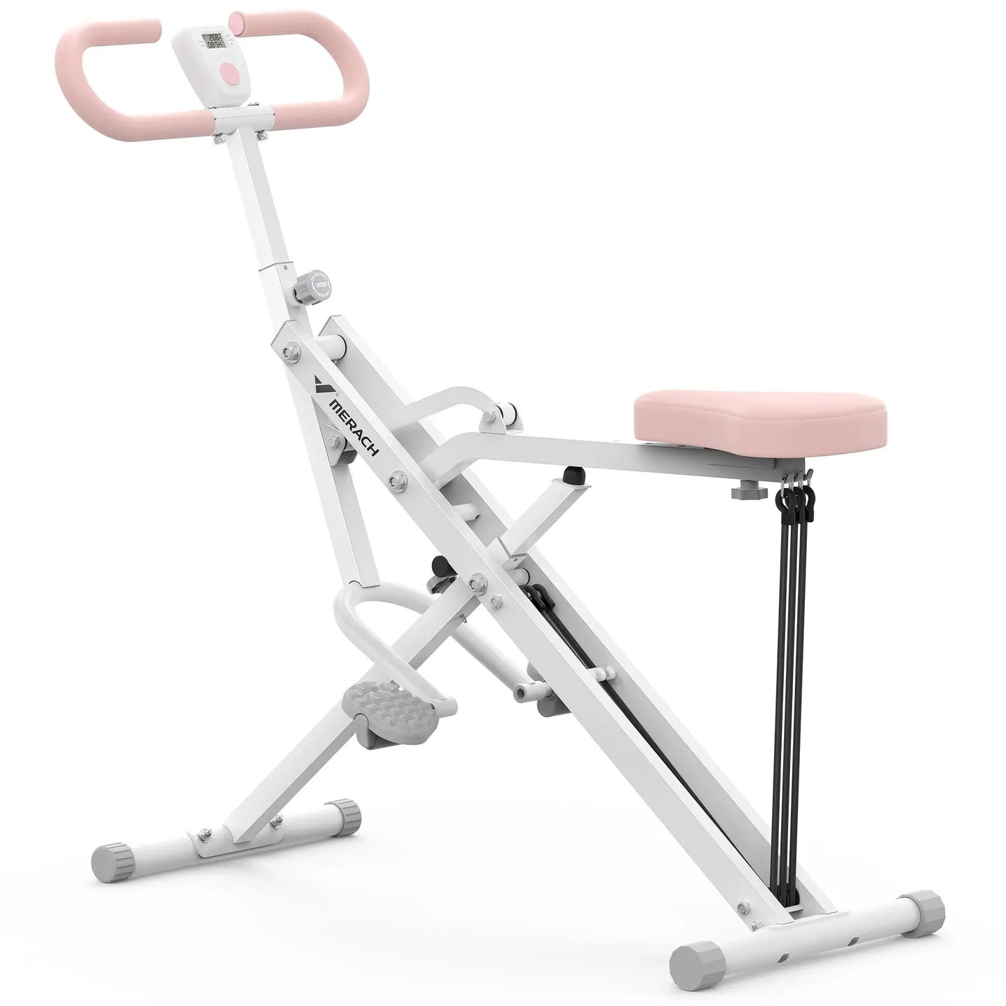 Foldable Squat Assist Trainer for Glutes and Quads - Includes 3 Adjustable Tension Bands