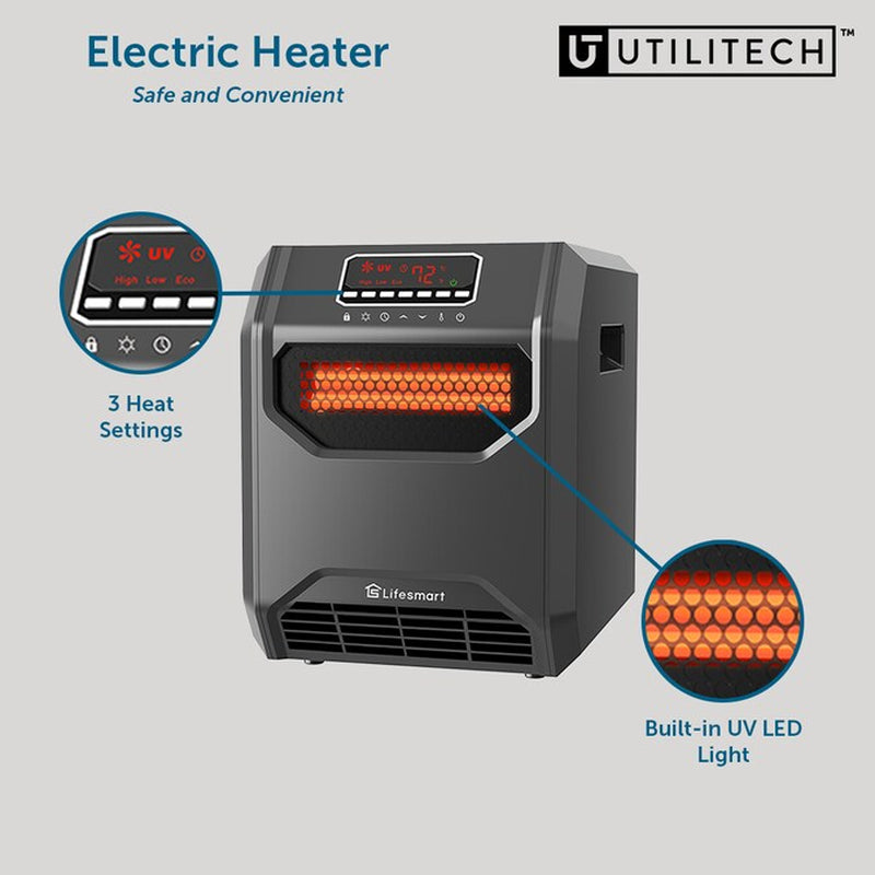Stay Cozy This Winter! 🔥 Check Out Our 1500W Infrared Quartz Electric Heater with Remote & Thermostat! 🏠✨