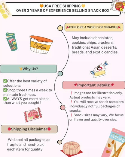 35 Piece Sweet & Savory Mix Variety Asian Snack Box- Japanese Korean Taiwanese