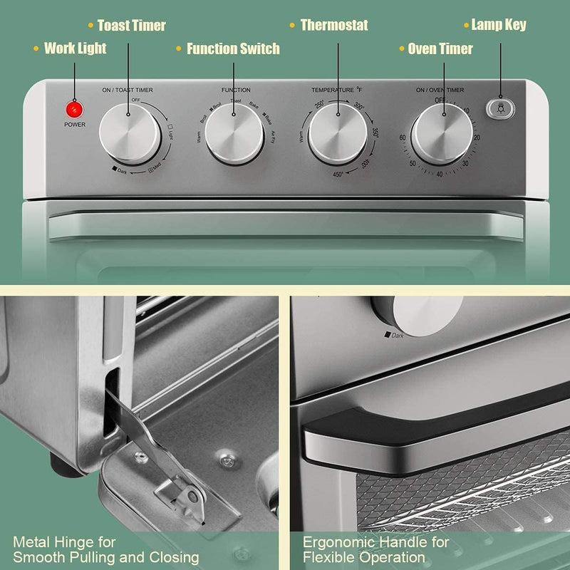 Transform Your Cooking Experience with the 7-in-1 Convection Air Fryer Toaster Oven - Bake, Broil, Toast, Dehydrate & More!