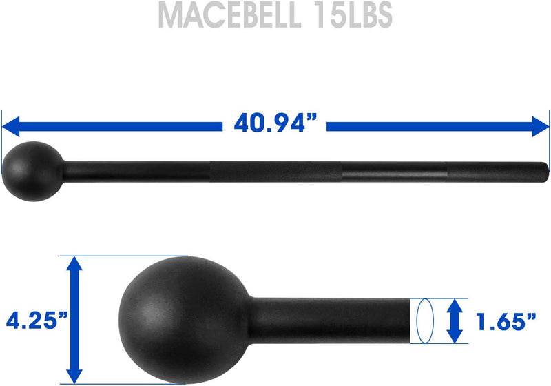 Unleash Your Strength with Our Steel Mace Bell - Perfect for Full Body Workouts, Rehabilitation & Stretching! Available in 5 to 30 lbs for Everyone! 💪✨